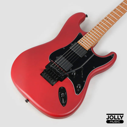 JCraft X Series LSX-3AF PRO Active 24 Fret Floyd Rose Electric Guitar - Lockdown Red