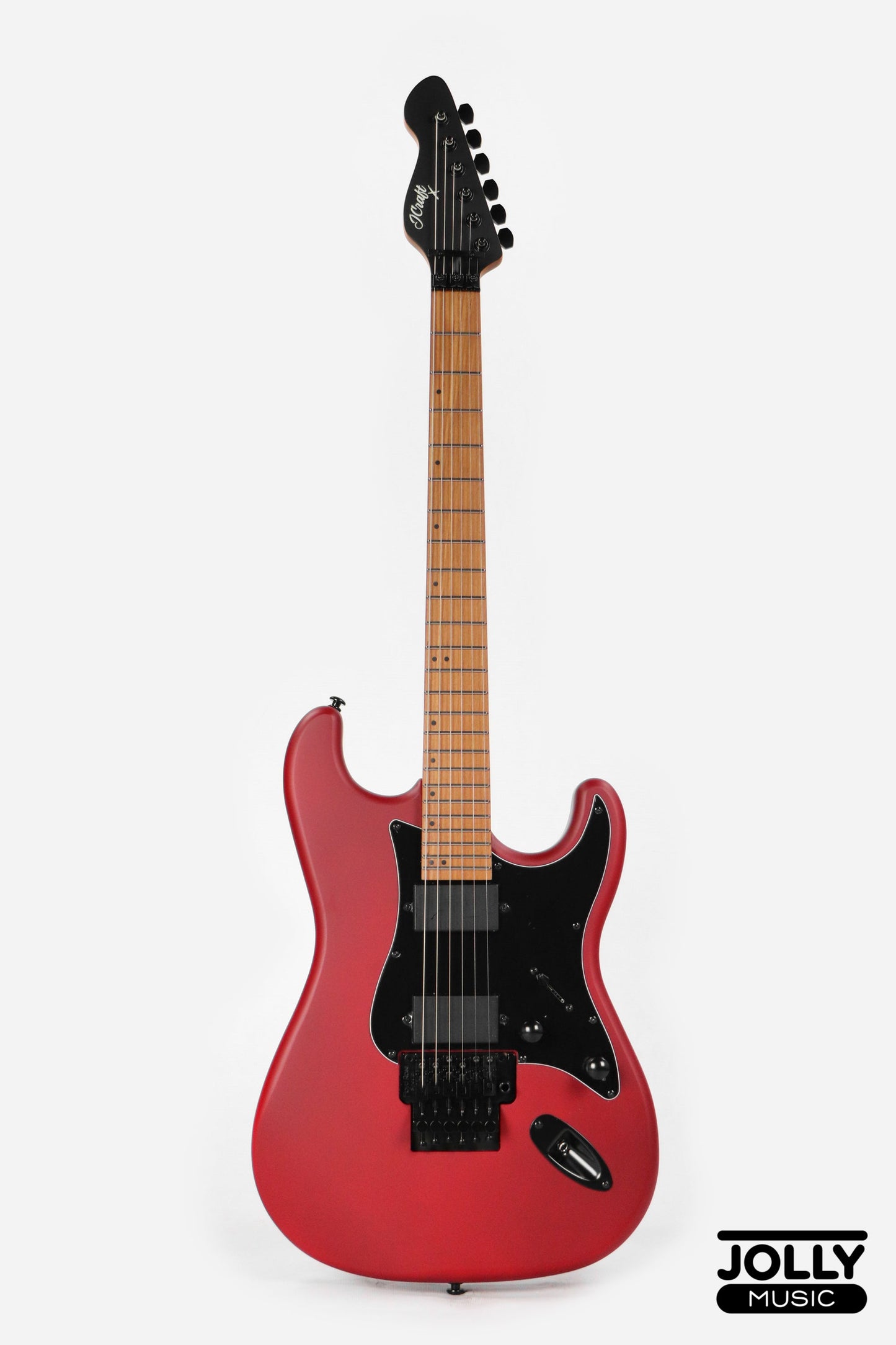 JCraft X Series LSX-3AF PRO Active 24 Fret Floyd Rose Electric Guitar - Lockdown Red