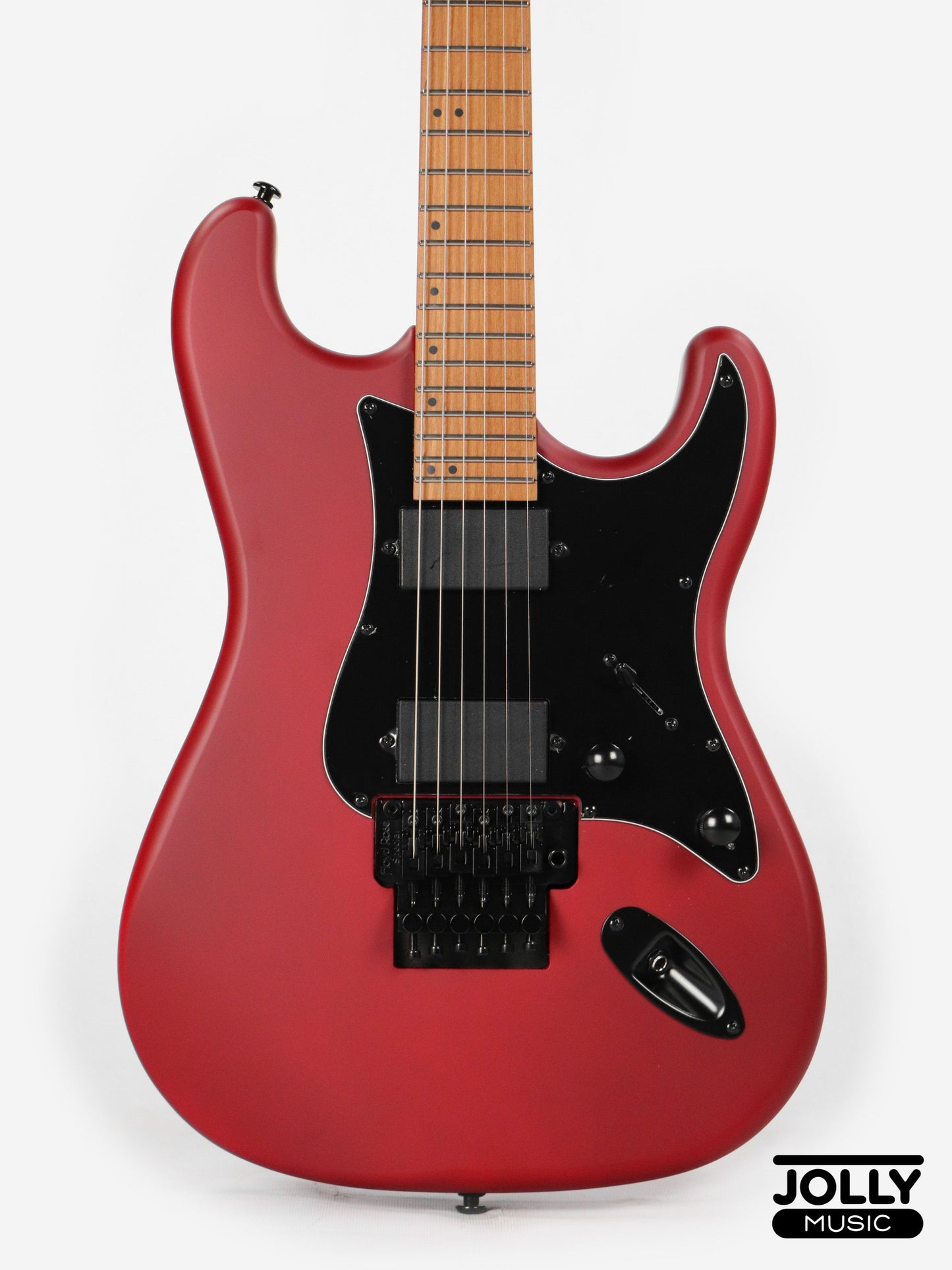 JCraft X Series LSX-3AF PRO Active 24 Fret Floyd Rose Electric Guitar - Lockdown Red