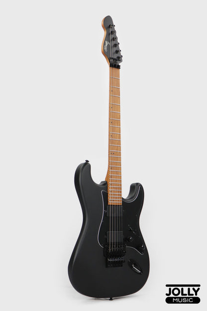 JCraft X Series LSX-3AF PRO Active 24 Fret Floyd Rose Electric Guitar - Shadow Black