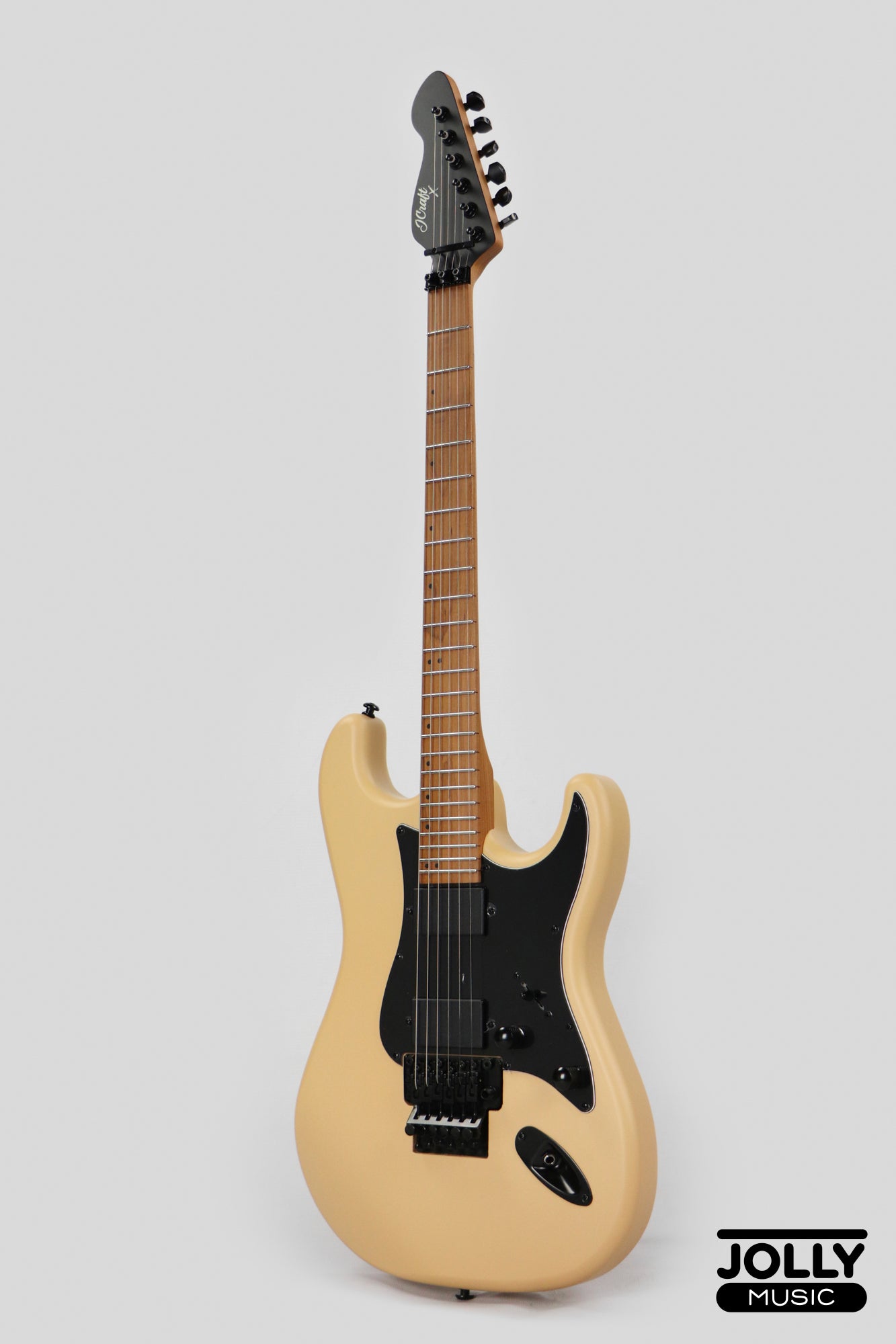 JCraft X Series LSX-3AF PRO Active 24 Fret Floyd Rose Electric Guitar - Sandstorm