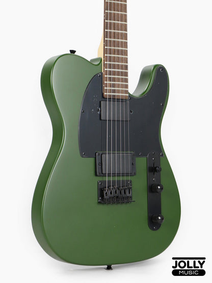 JCraft LTX-1 Double Humbucker Electric Guitar with Gigbag - Army Green