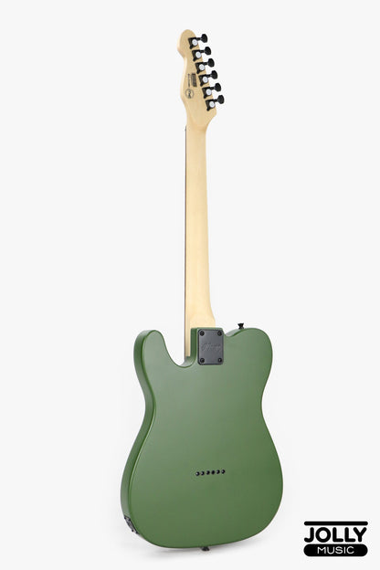 JCraft LTX-1 Double Humbucker Electric Guitar with Gigbag - Army Green