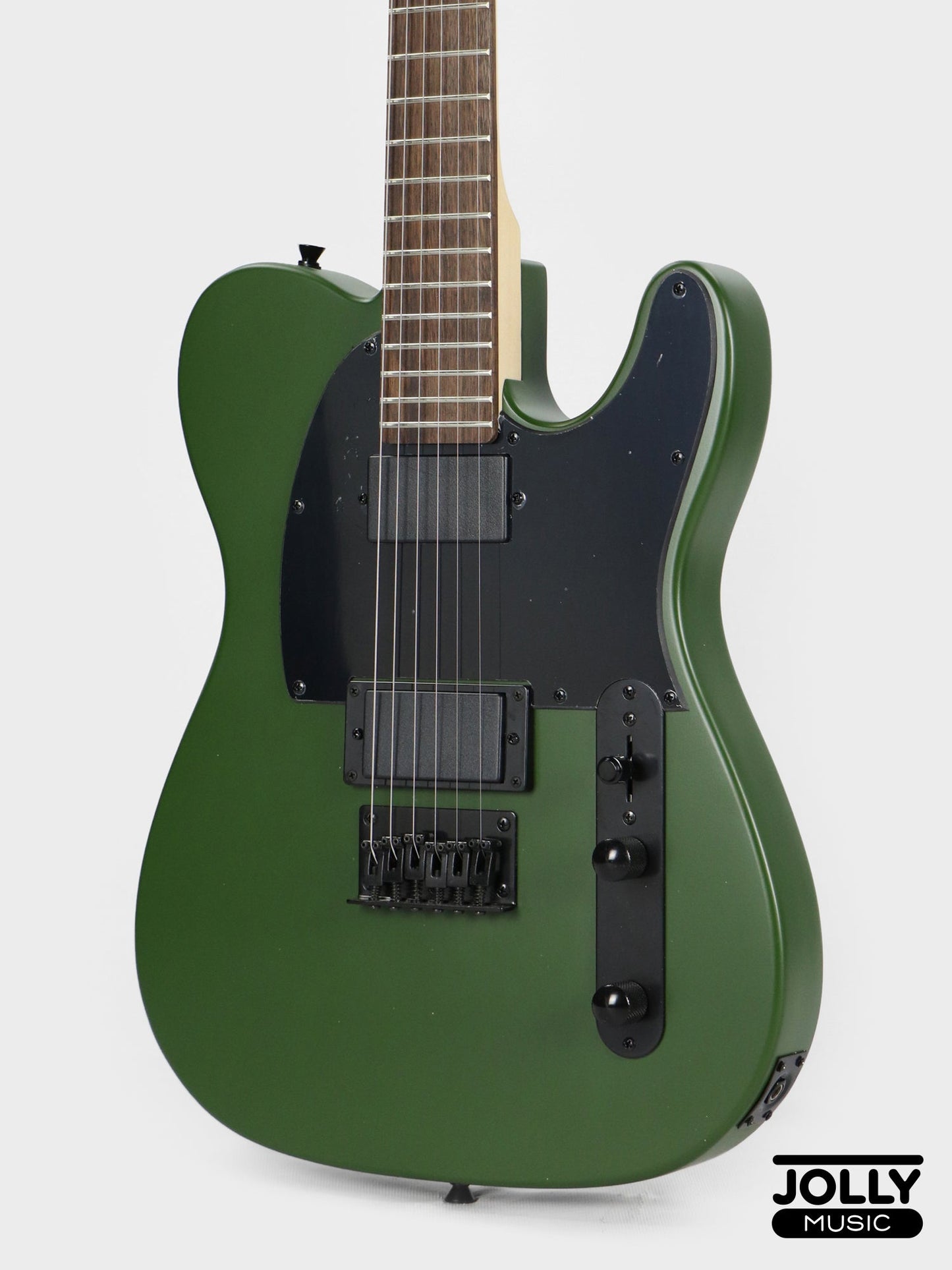 JCraft LTX-1 Double Humbucker Electric Guitar with Gigbag - Army Green