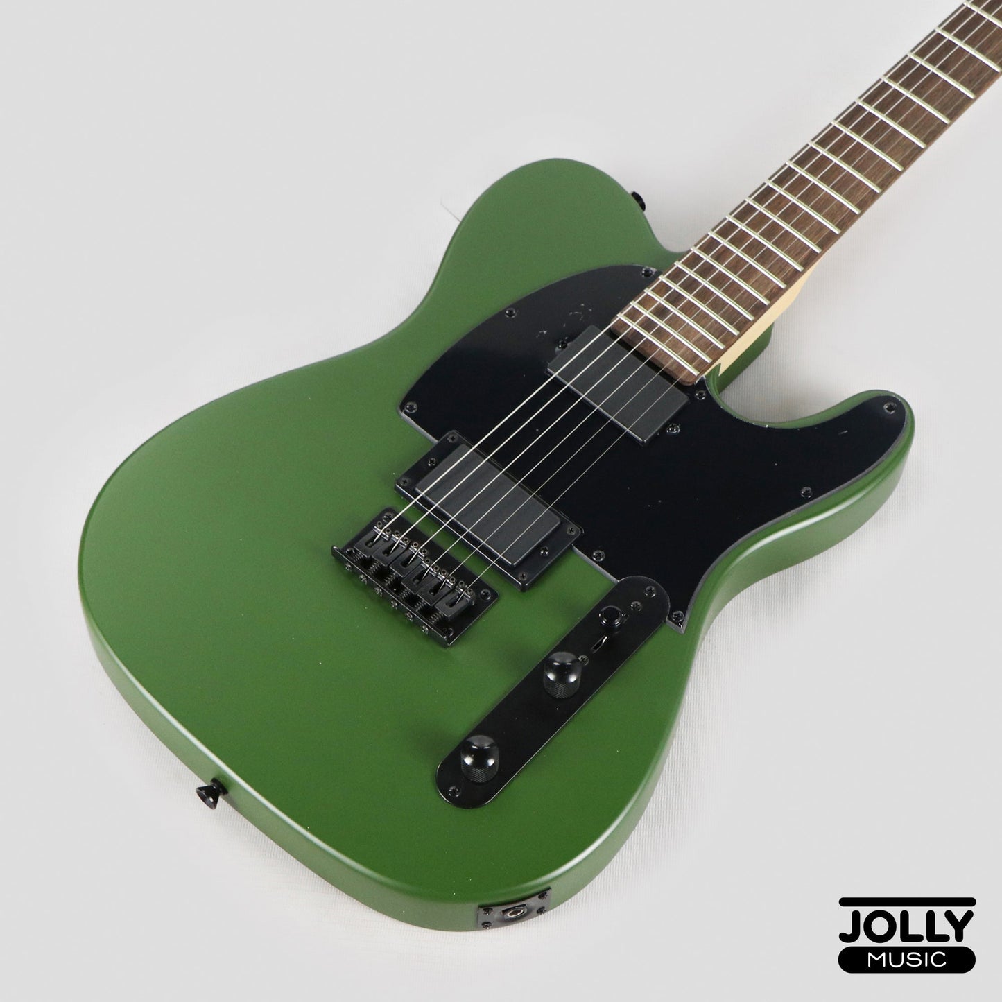 JCraft LTX-1 Double Humbucker Electric Guitar with Gigbag - Army Green