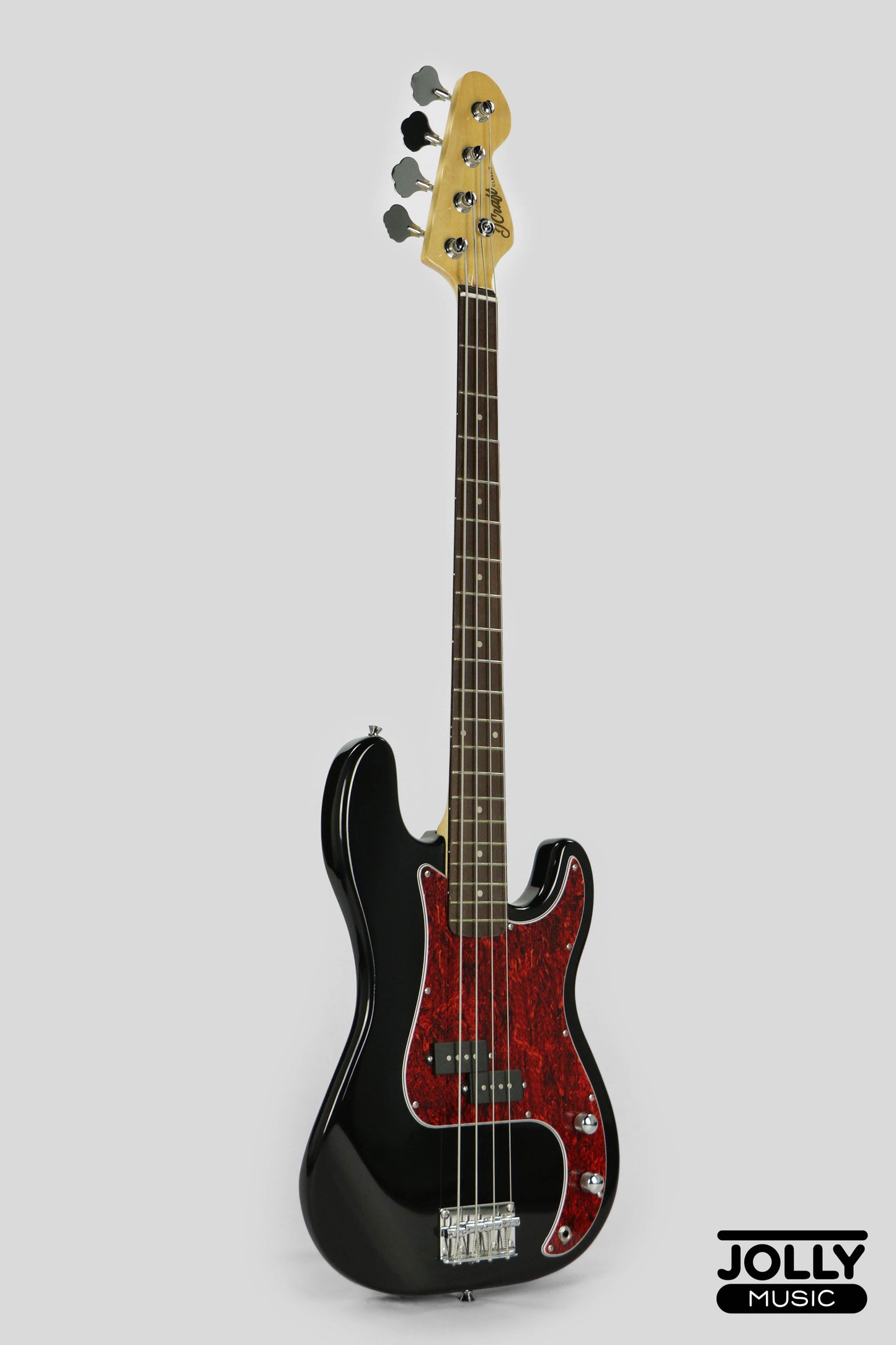 JCraft PB-2 4-String Bass Guitar - Black