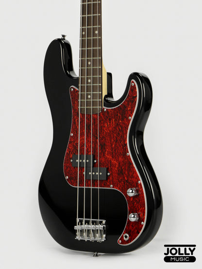 JCraft PB-2 4-String Bass Guitar - Black