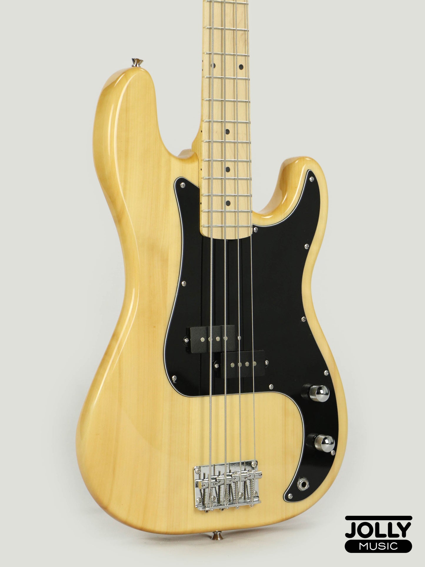 JCraft PB-2 4-String Bass Guitar - Natural