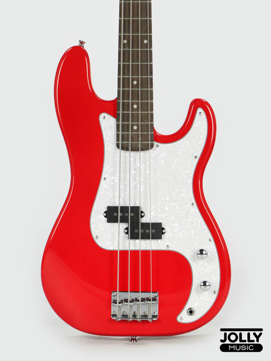 JCraft PB-2 4-String Bass Guitar - Red