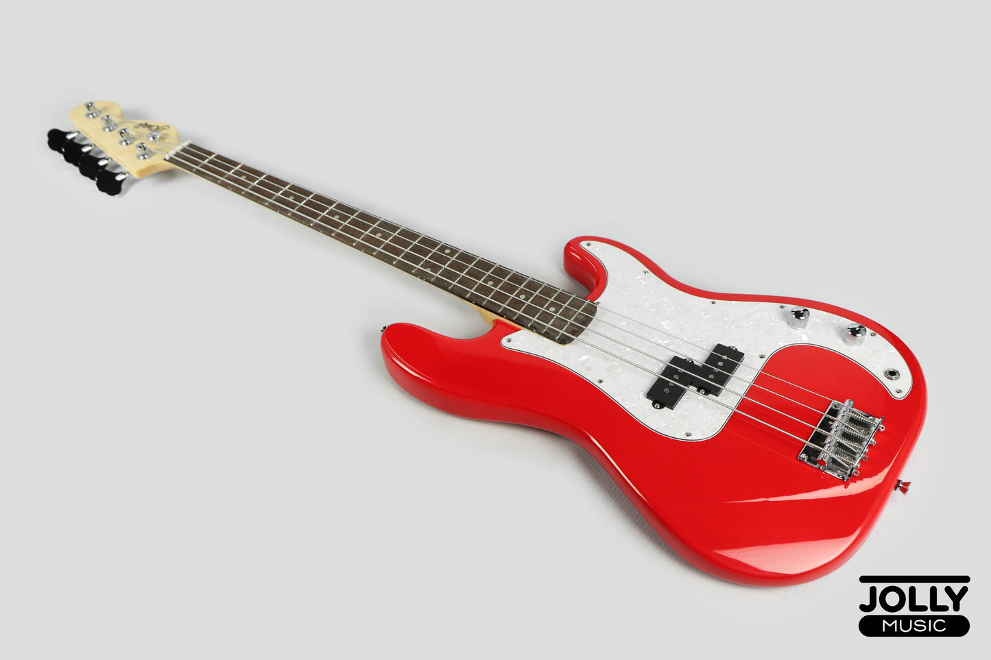 JCraft PB-2 4-String Bass Guitar - Red