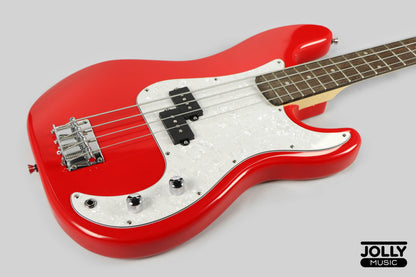 JCraft PB-2 4-String Bass Guitar - Red