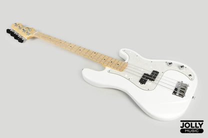 JCraft PB-2 4-String Bass Guitar -Pearl White