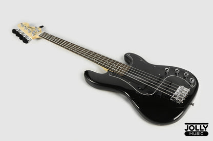 JCraft PJ-2 5-String P+J Style Bass Guitar - Black