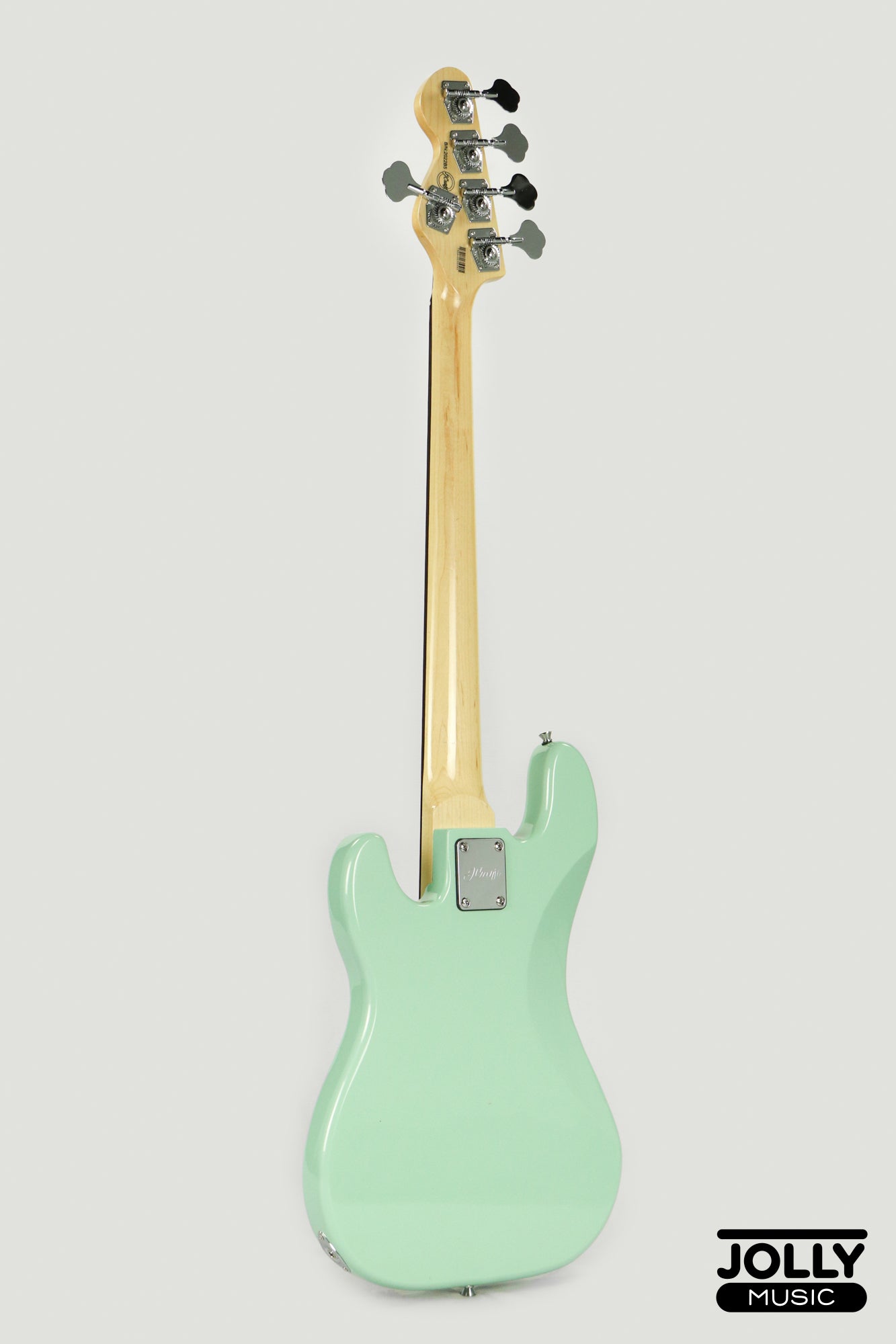 JCraft PJ-2 5-String P+J Style Bass Guitar - Mint Green