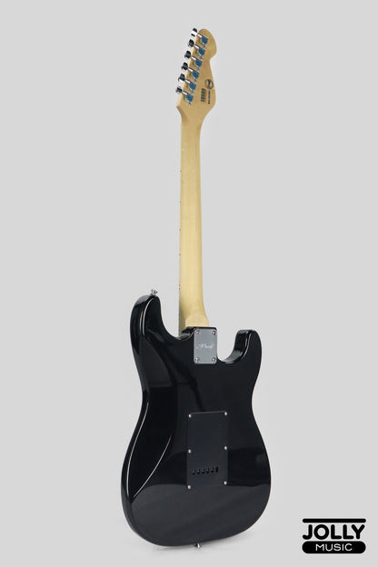 JCraft S-1 LEFT HAND S-Style Electric Guitar with Gigbag - Black