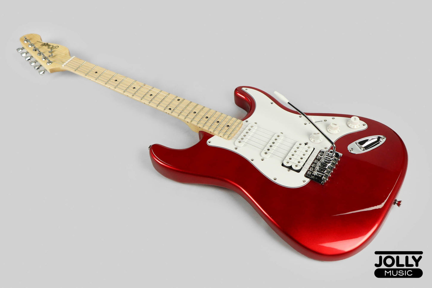 JCraft S-1H HSS Electric Guitar with Gigbag - Candy Apple Red