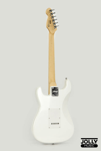 JCraft S-1H HSS Electric Guitar with Gigbag - Pearl White