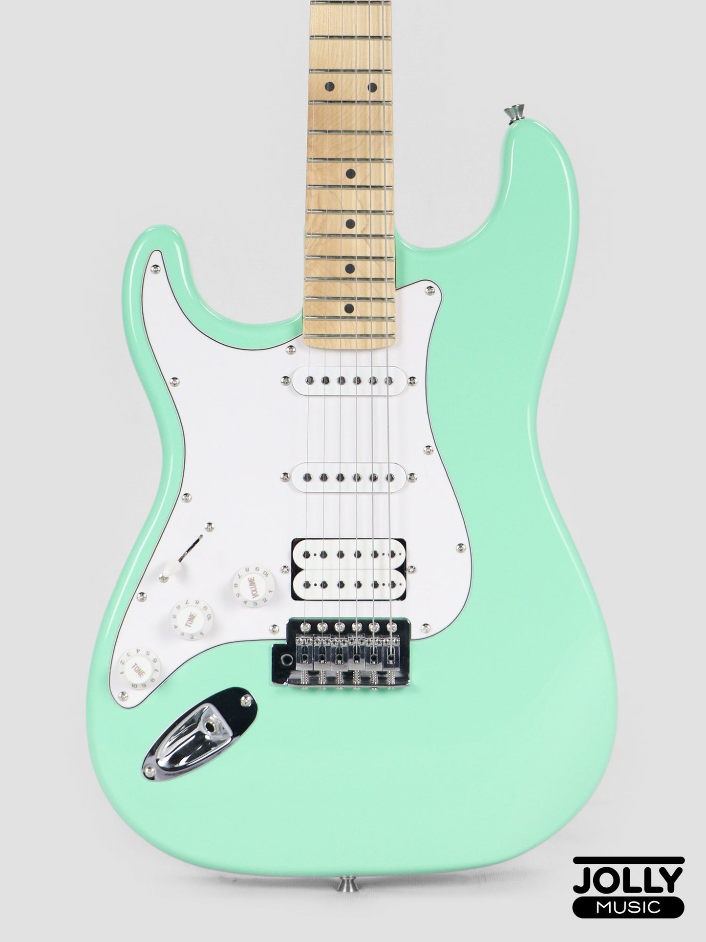 JCraft S-1 LEFT HAND S-Style Electric Guitar with Gigbag - Surf Green