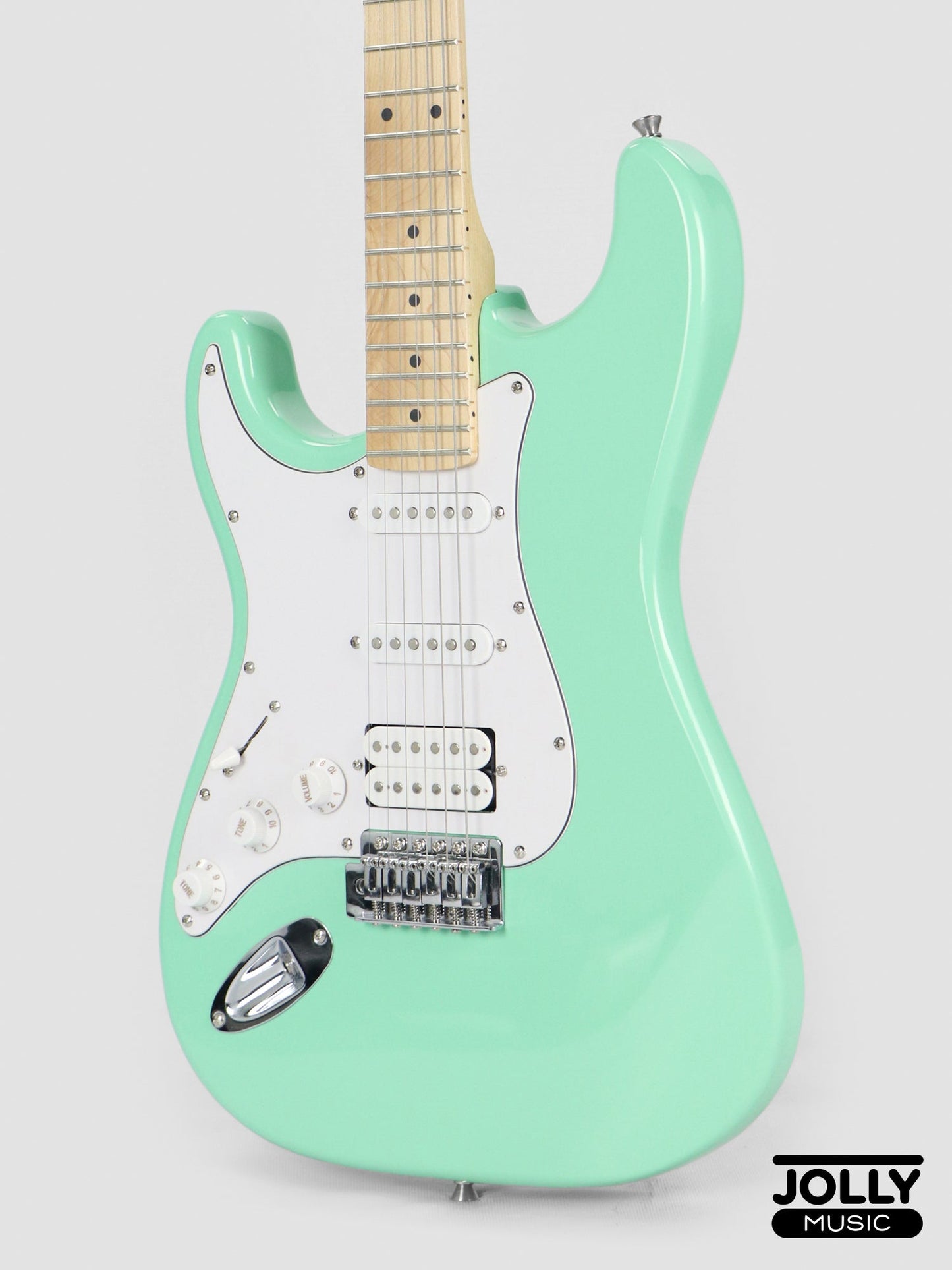 JCraft S-1 LEFT HAND S-Style Electric Guitar with Gigbag - Surf Green