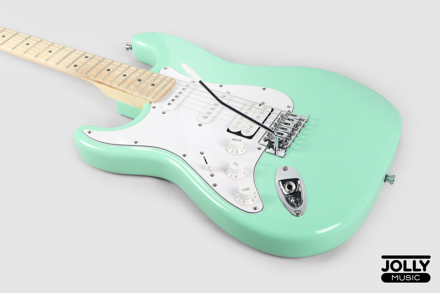 JCraft S-1 LEFT HAND S-Style Electric Guitar with Gigbag - Surf Green