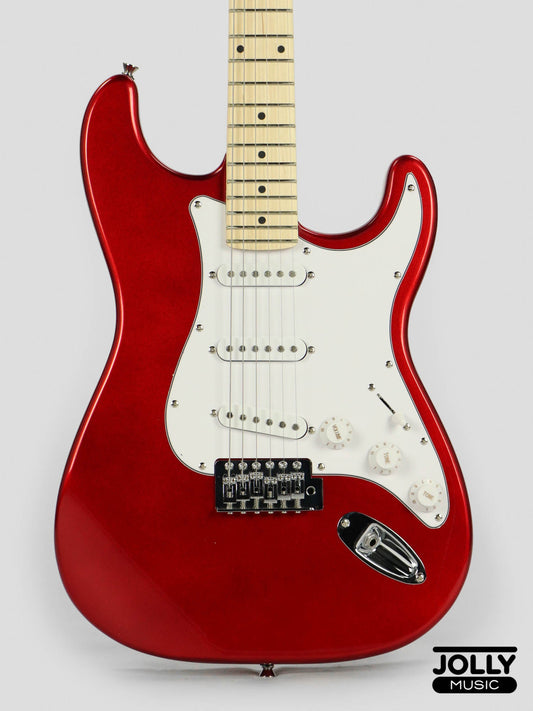 JCraft S-1 S-Style Electric Guitar with Gigbag - Metallic Red