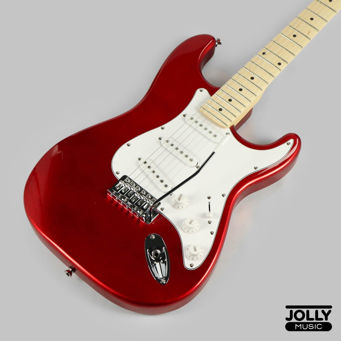 JCraft S-1 S-Style Electric Guitar with Gigbag - Metallic Red