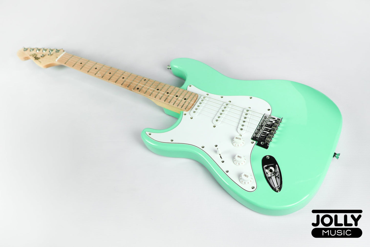 JCraft S-1 LEFT HAND Maple Neck S-Style Electric Guitar with Gigbag - Surf Green