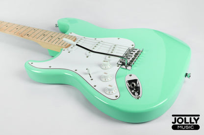 JCraft S-1 LEFT HAND Maple Neck S-Style Electric Guitar with Gigbag - Surf Green