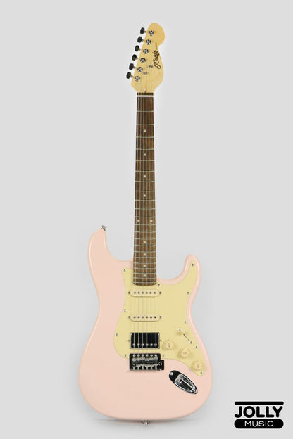 JCraft S-2HC HSS Electric Guitar with Gigbag - Shell Pink