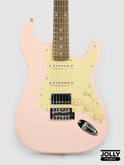 JCraft S-2HC HSS Electric Guitar with Gigbag - Shell Pink