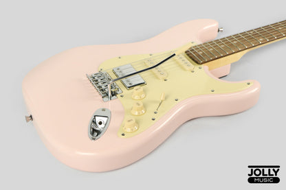 JCraft S-2HC HSS Electric Guitar with Gigbag - Shell Pink