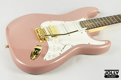 JCraft S-2HC HSS S-Style Electric Guitar - Rosewood / Rose Gold