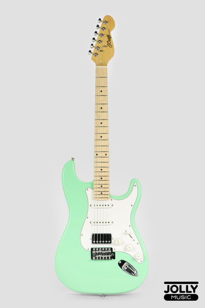 JCraft S-2HC HSS Electric Guitar with Gigbag - Surf Green