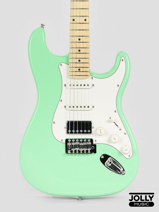 JCraft S-2HC HSS Electric Guitar with Gigbag - Surf Green