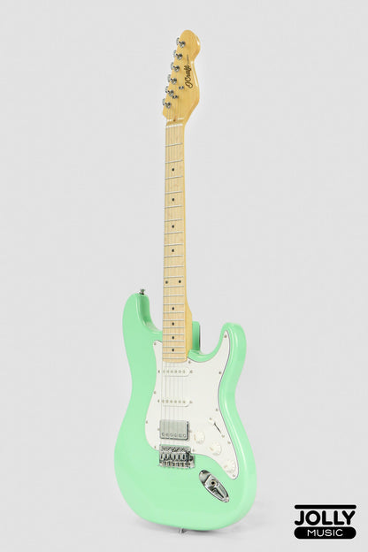 JCraft S-2HC HSS Electric Guitar with Gigbag - Surf Green