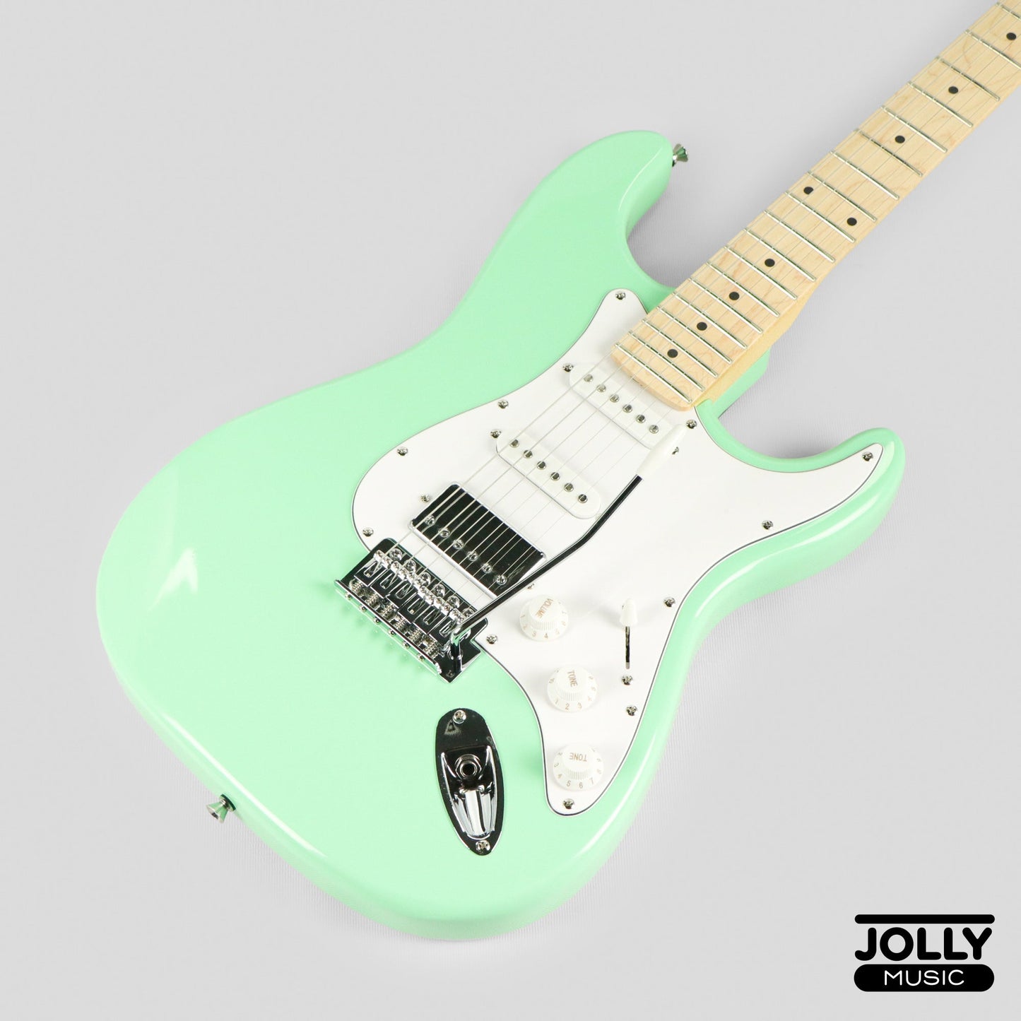 JCraft S-2HC HSS Electric Guitar with Gigbag - Surf Green