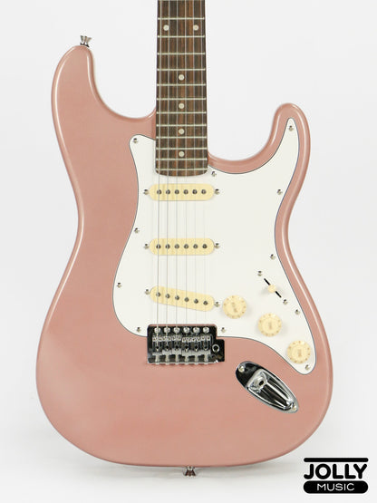 JCraft S-2 S-Style Electric Guitar - RW / Rose Gold