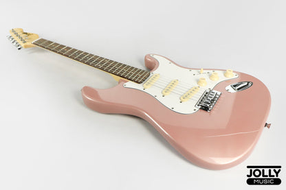 JCraft S-2 S-Style Electric Guitar - RW / Rose Gold