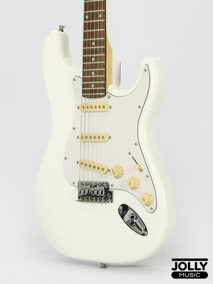 JCraft S-2 S-Style Electric Guitar - RW / White