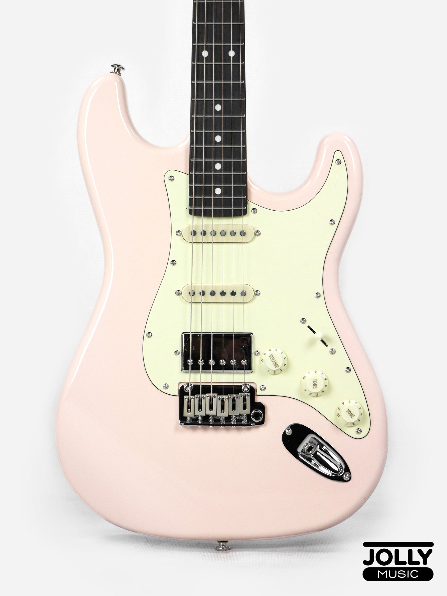 JCraft S-3HC Modern PRO HSS Electric Guitar - Lisbon Rose