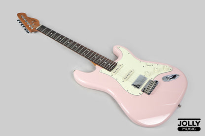 JCraft S-3HC Modern PRO HSS Electric Guitar - Shell Pink