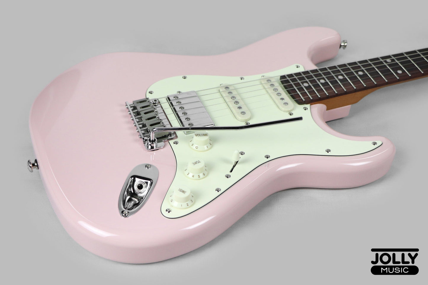 JCraft S-3HC Modern PRO HSS Electric Guitar - Shell Pink