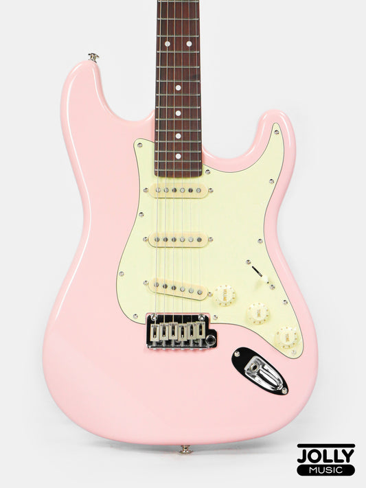 JCraft S-3 Modern PRO SSS Electric Guitar - Shell Pink