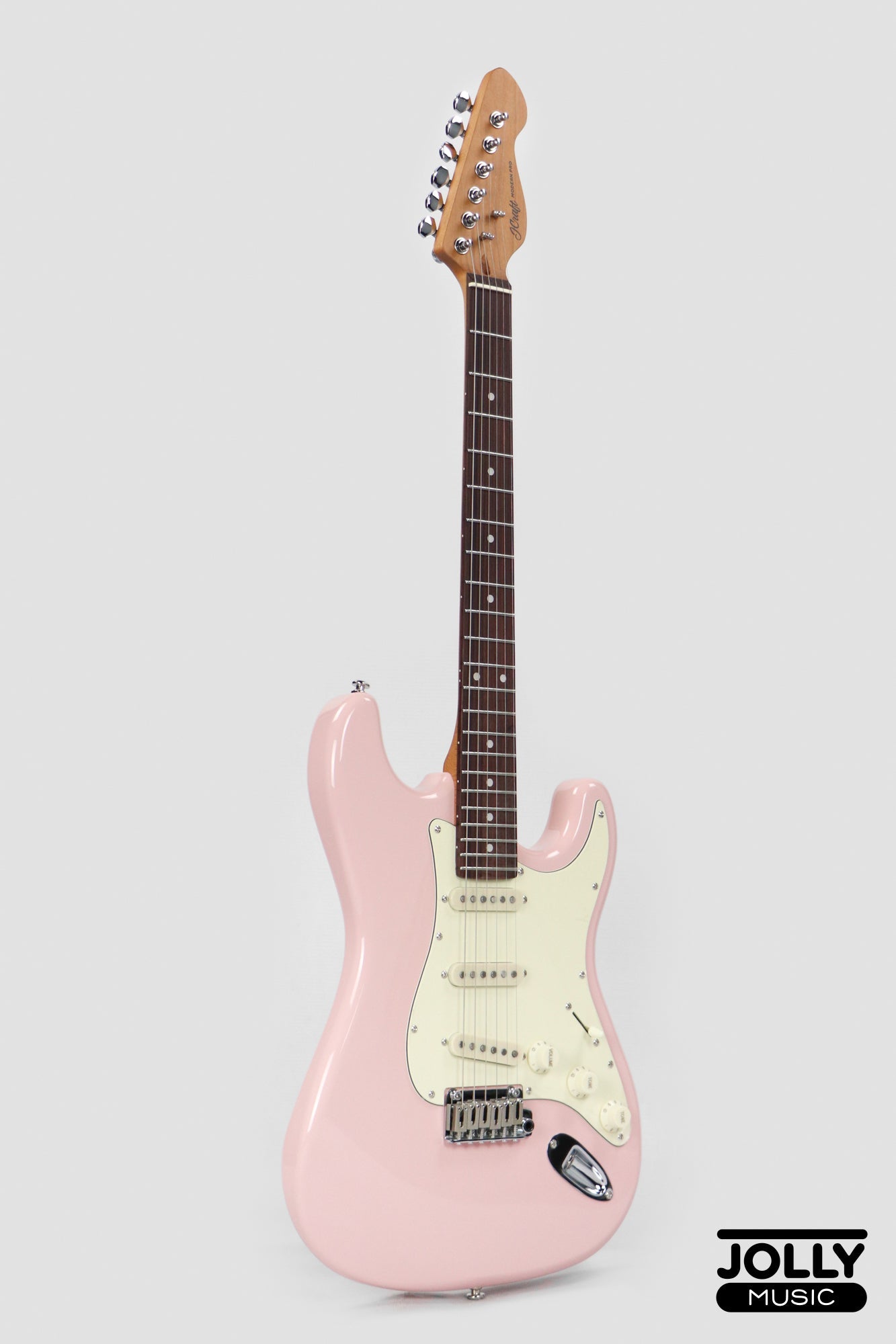 JCraft S-3 Modern PRO SSS Electric Guitar - Shell Pink