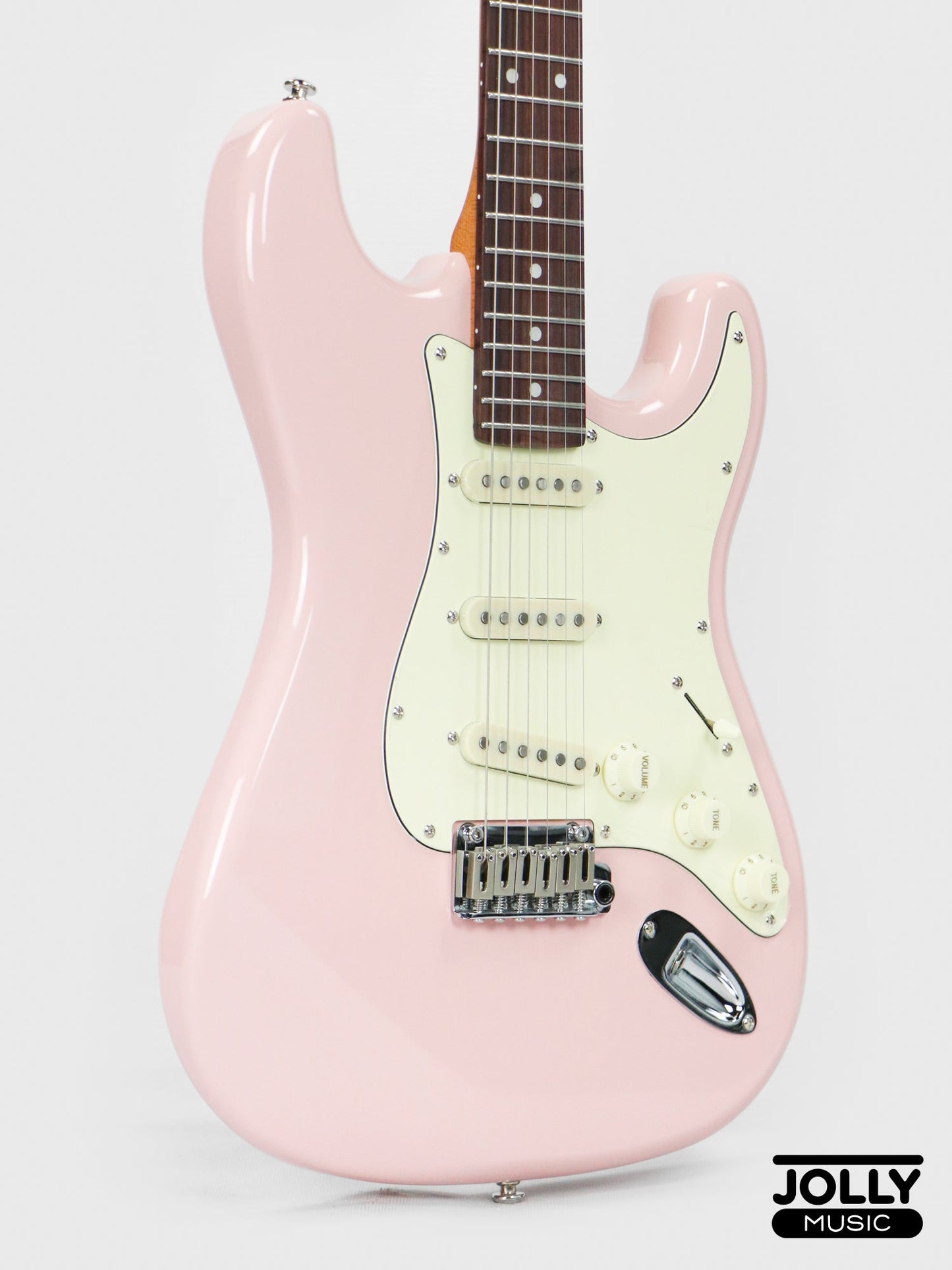 JCraft S-3 Modern PRO SSS Electric Guitar - Shell Pink