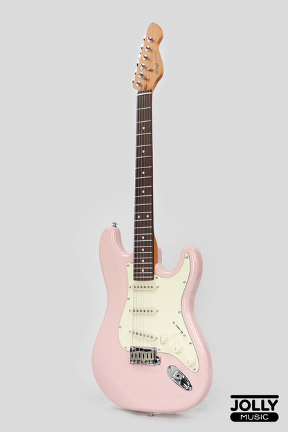 JCraft S-3 Modern PRO SSS Electric Guitar - Shell Pink