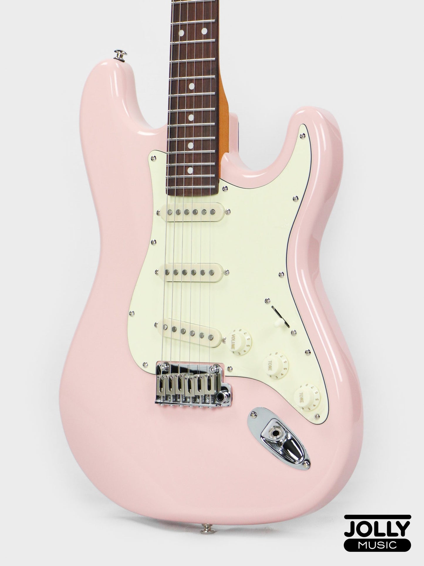 JCraft S-3 Modern PRO SSS Electric Guitar - Shell Pink