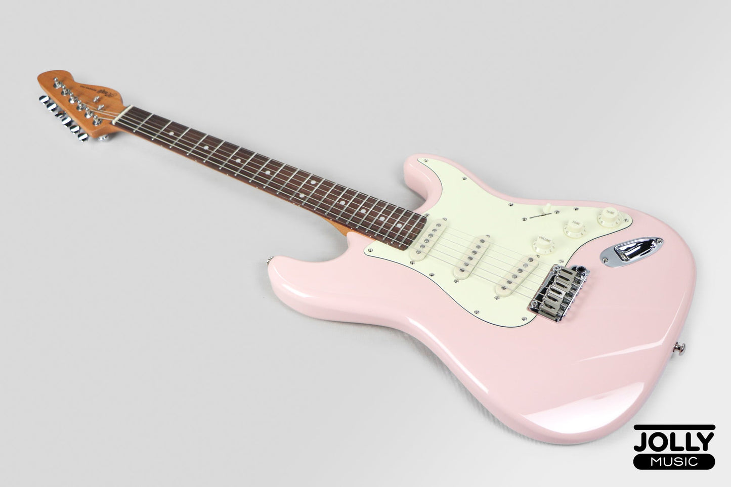 JCraft S-3 Modern PRO SSS Electric Guitar - Shell Pink