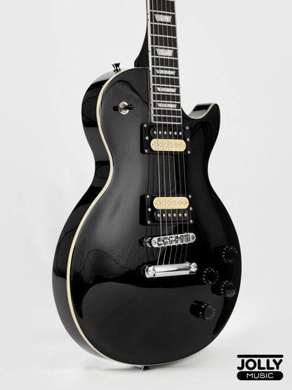 JCraft SC-2 Single Cut Electric Guitar - Tuxedo Black