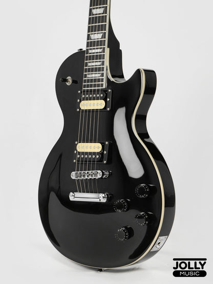 JCraft SC-2 Single Cut Electric Guitar - Tuxedo Black